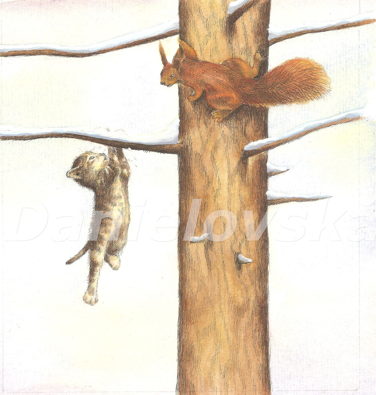 Kocourek se vrací - ilustrace